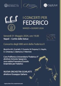 L'Orchestra Scarlatti festeggia gli 800 anni dell'Università "Federico II"
