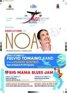 "Orbetello- Jazz & Blues Festival 2024", un weekend di musica con Noa e altri grandi artisti